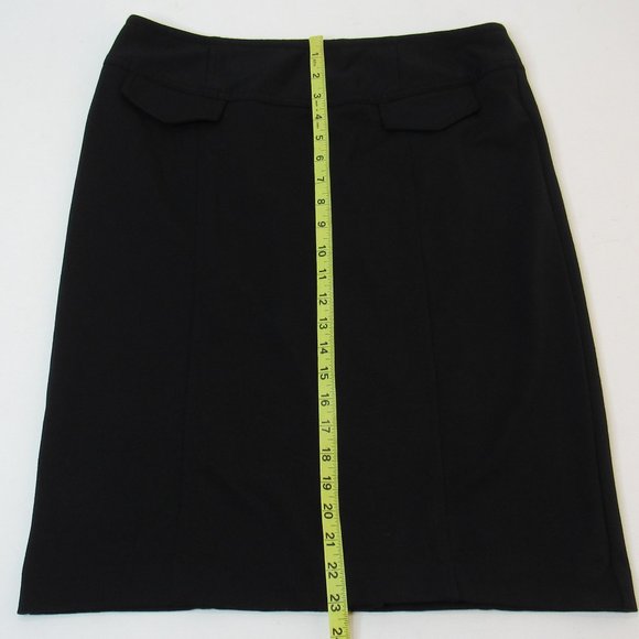 Style & Co. Women's Black Pencil Slip Skirt Size 12 Petite - Picture 7 of 8